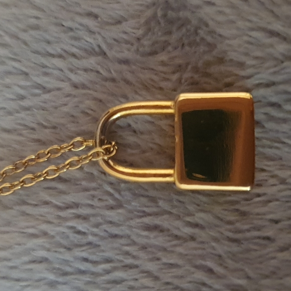 Brand New Lock & Chain Necklace - Picture 3 of 4